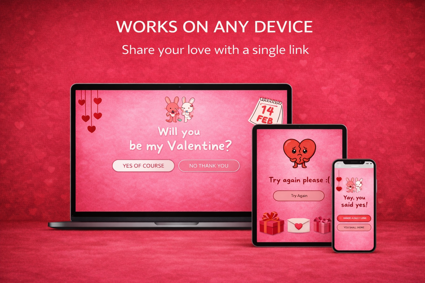 "Will You Be My Valentine?" Interactive Letter
