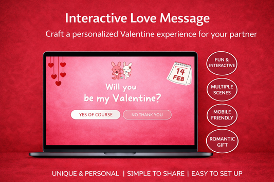 "Will You Be My Valentine?" Interactive Letter